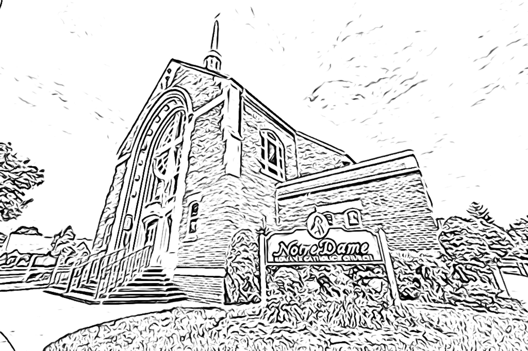 Coloring pages â notre dame parish