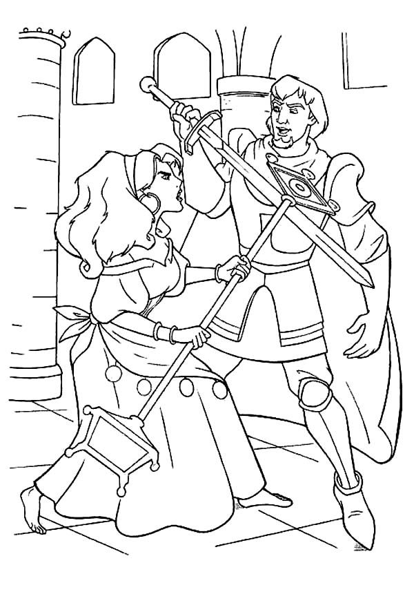 Pin on hunchback of notre dame coloring page