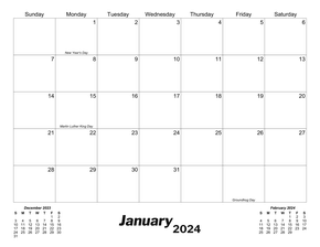 Free printable calendars