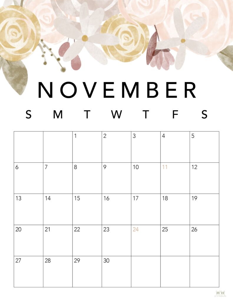 November calendars