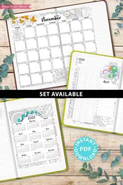 Monday start monthly printable calendars adult coloring