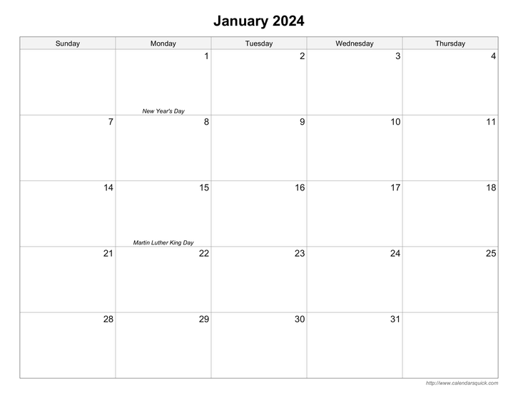 Free printable calendars
