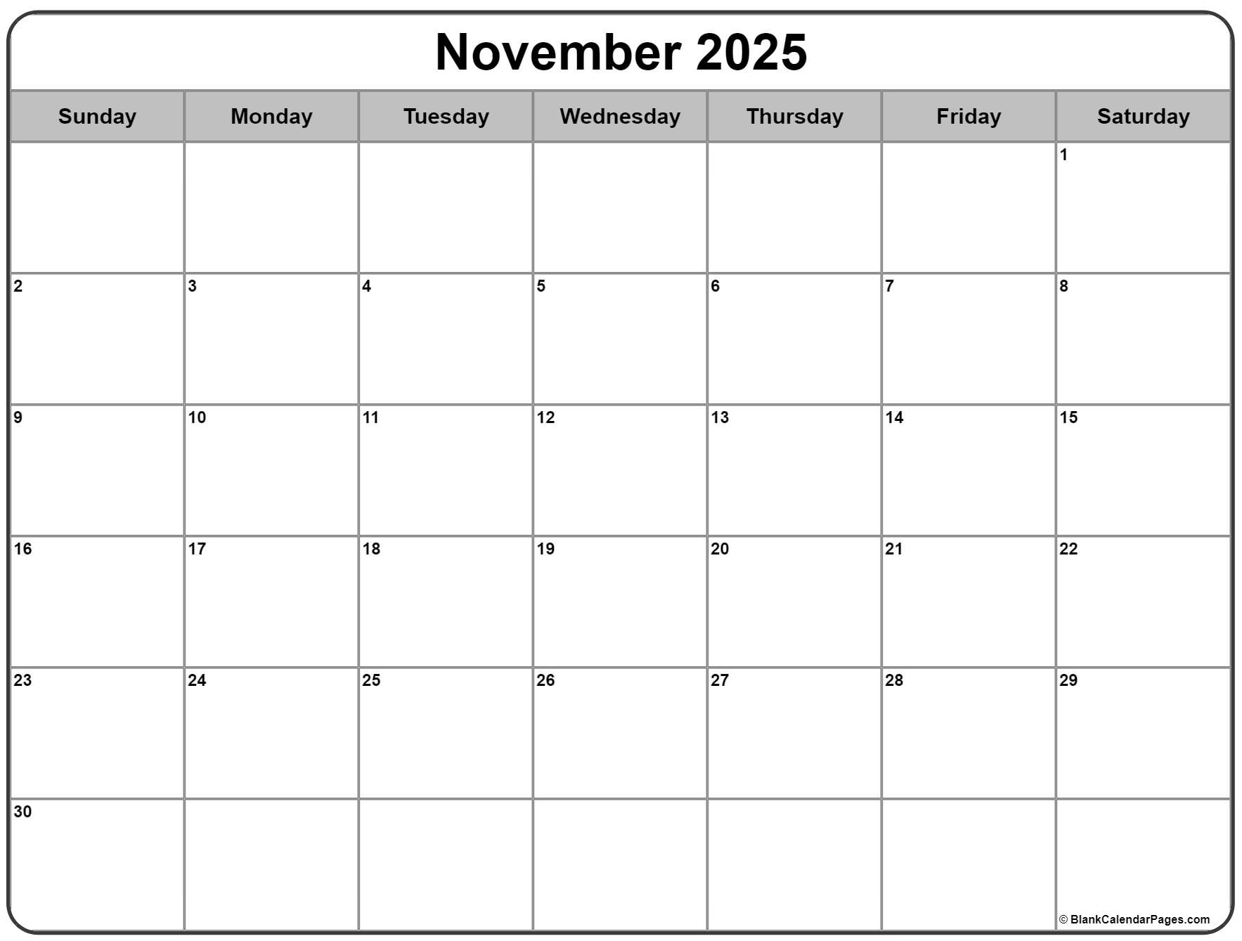 November calendar free printable calendar