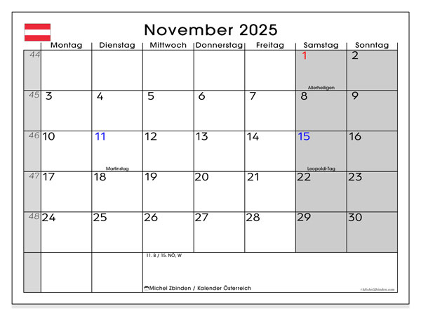 Printable calendar
