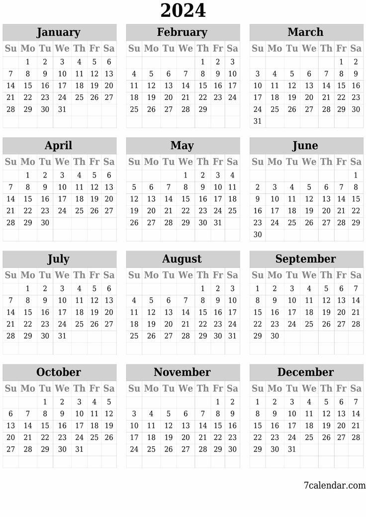 Free printable calendars and planners pdf templates
