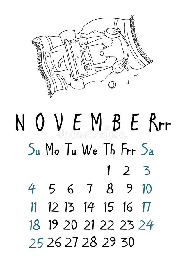 November calendar stock illustrations â november calendar stock illustrations vectors clipart
