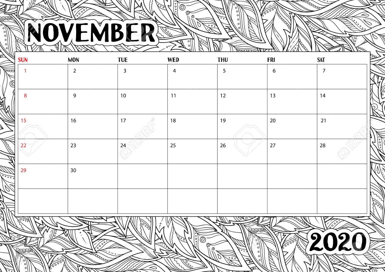Antisterss calendar planner doodle illustration coloring book royalty free svg cliparts vectors and stock illustration image