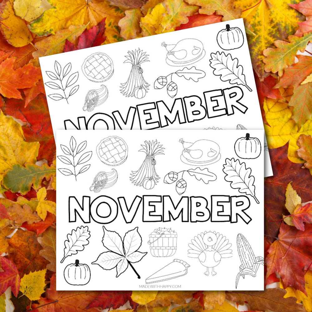 November coloring page â