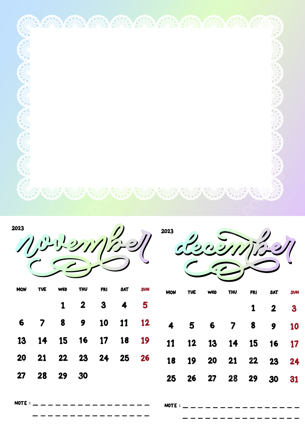 Shabby chic png picture november december portrait calendar in shabby chic color lace november december png image for free download