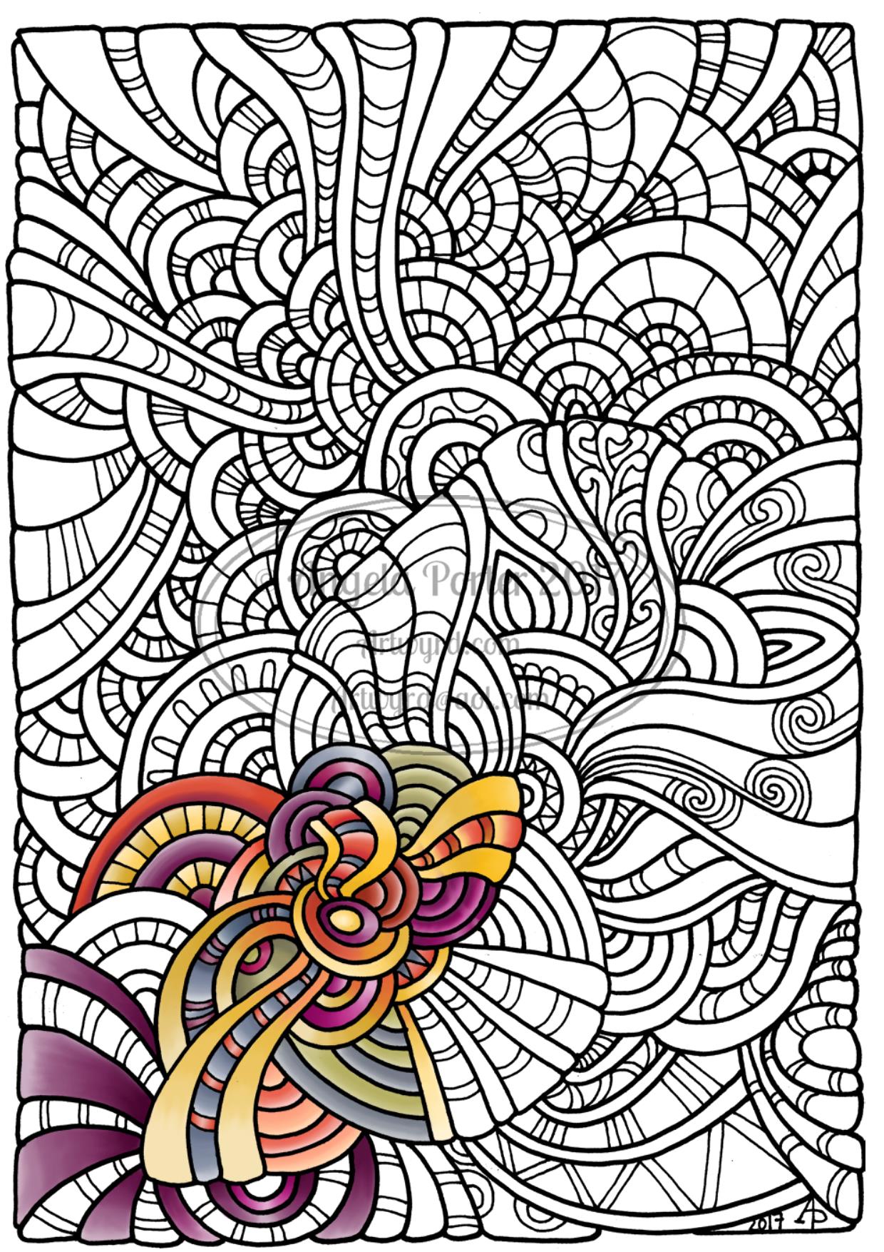 November colouring challenge â angela porter