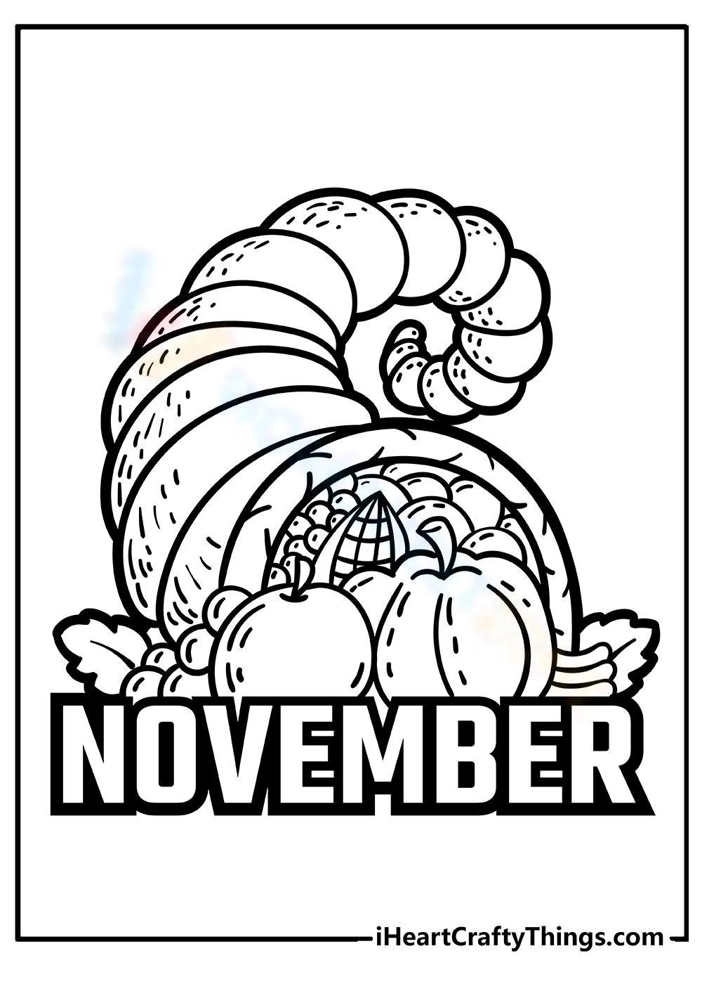Early childhood november coloring pages worksheets