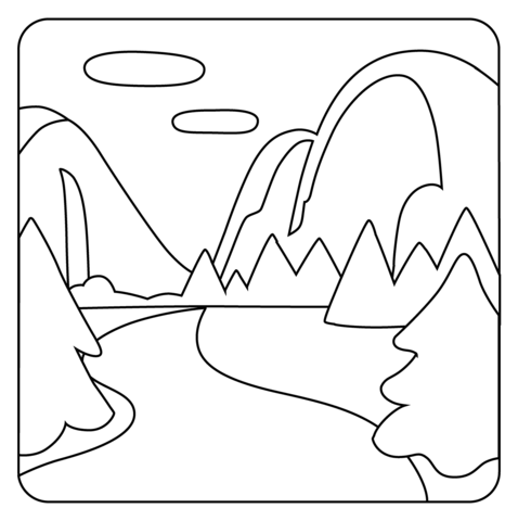 National park emoji coloring page free printable coloring pages