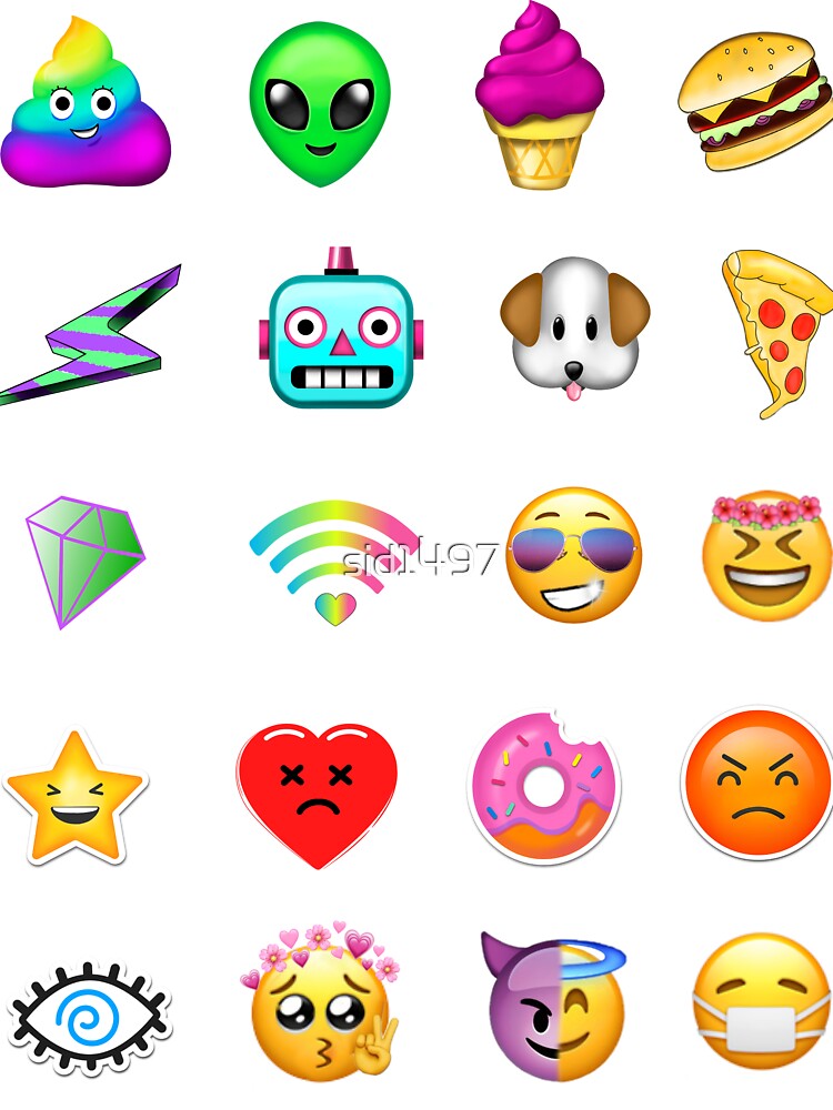 Funky wacky emoji pack kids t