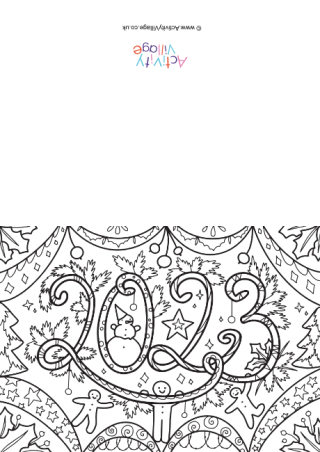 New year rockets louring card