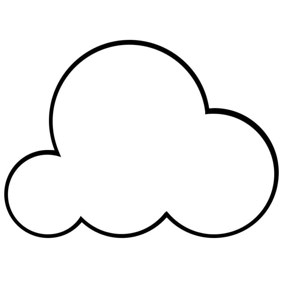 Dibujos de nube para colorear