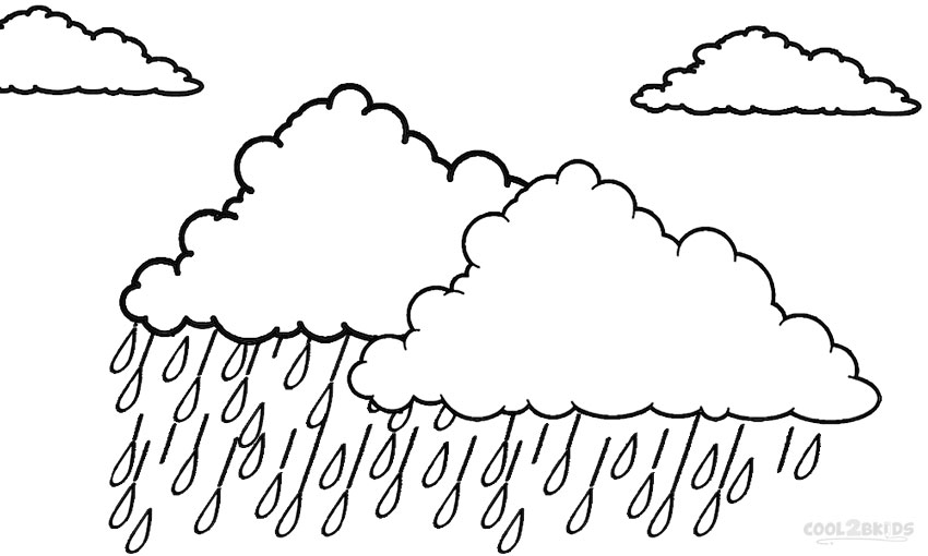 Dibujos de nube para colorear