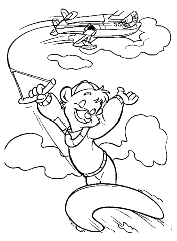 Dibujo de kit sabe surfear con las nubes para colorear dibujos para colorear imprimir gratis