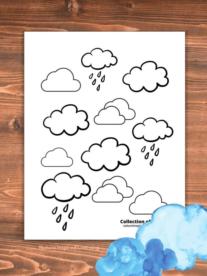 The best cloud coloring pages for kids