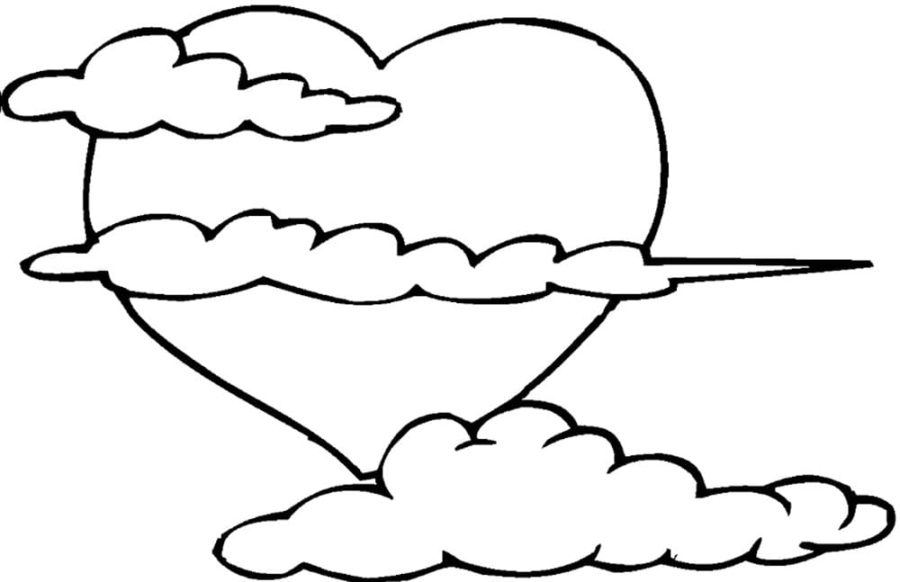 Cloud coloring pages