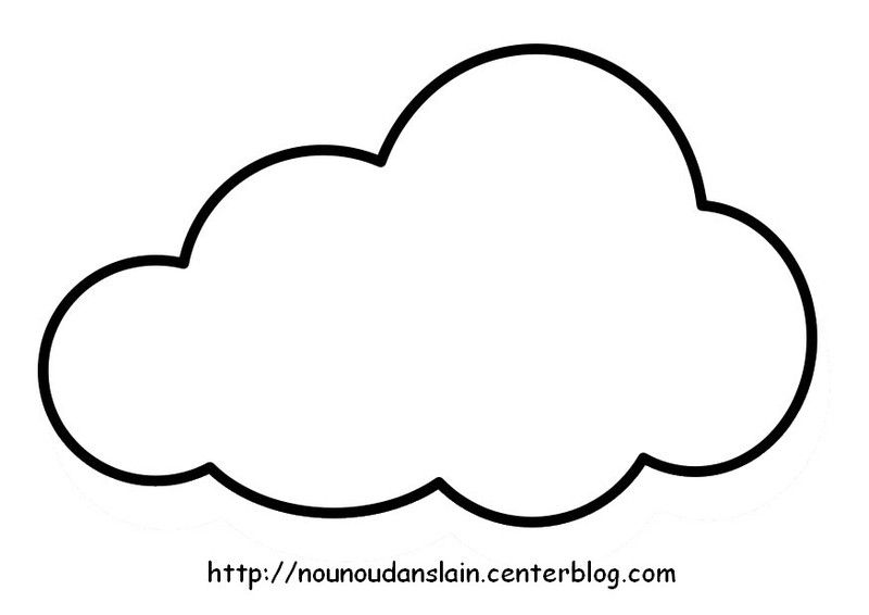 Askcom cloud template coloring pages for kids free clip art