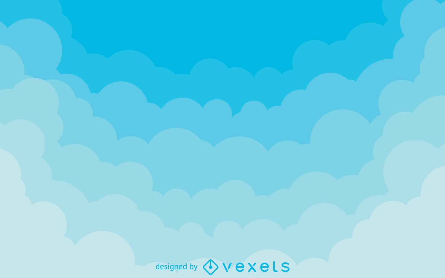 Gradient clouds background vector download