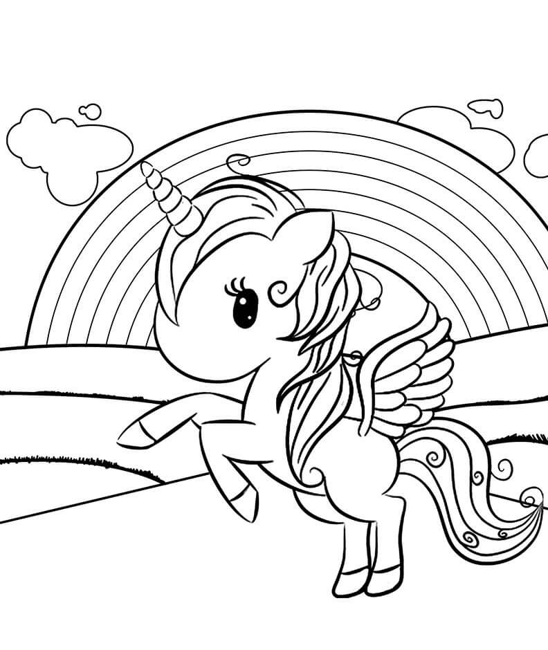 Rainbow coloring pages