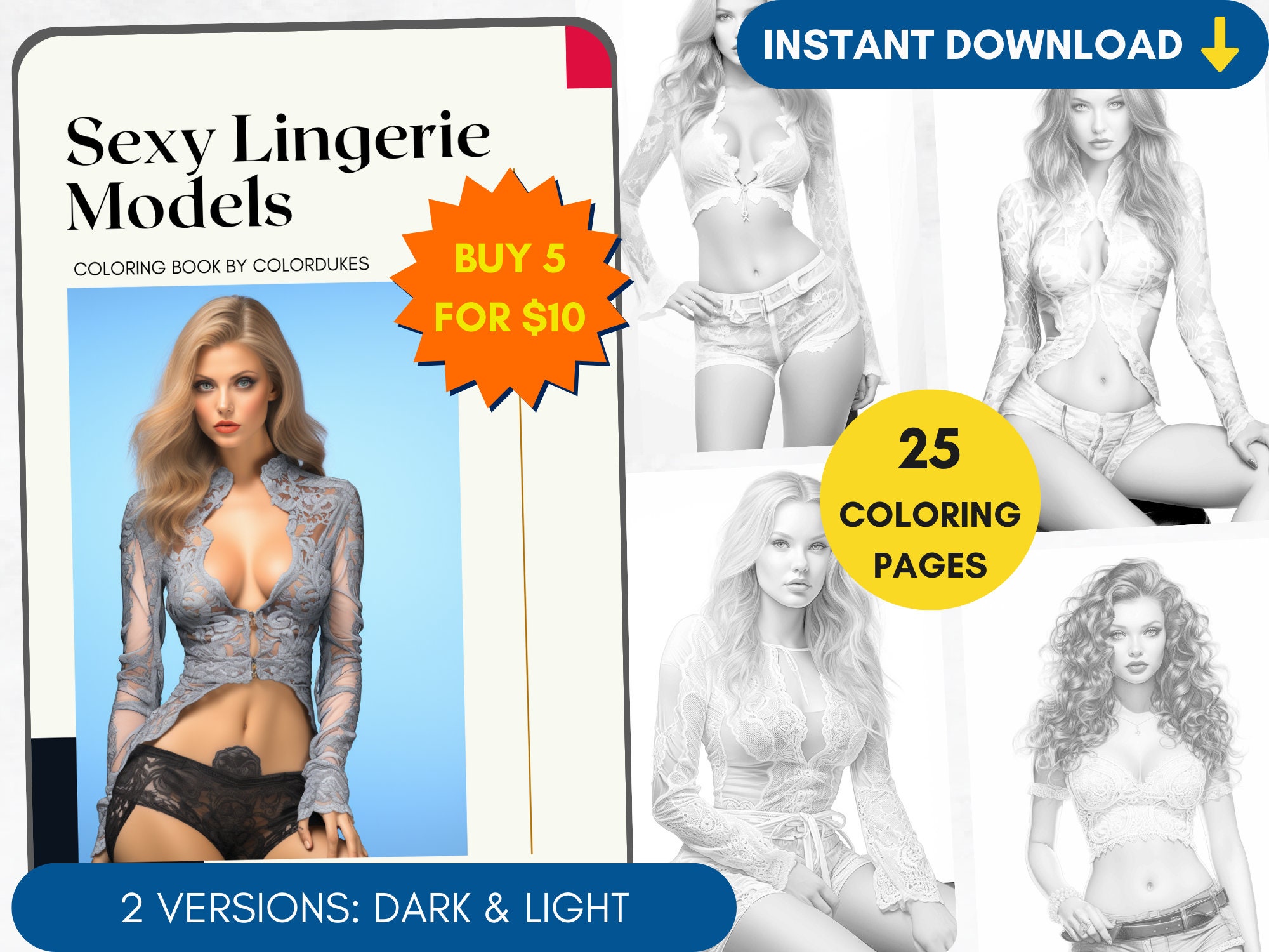 Nudity coloring page