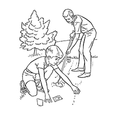 Printable nature coloring pages for your little ones