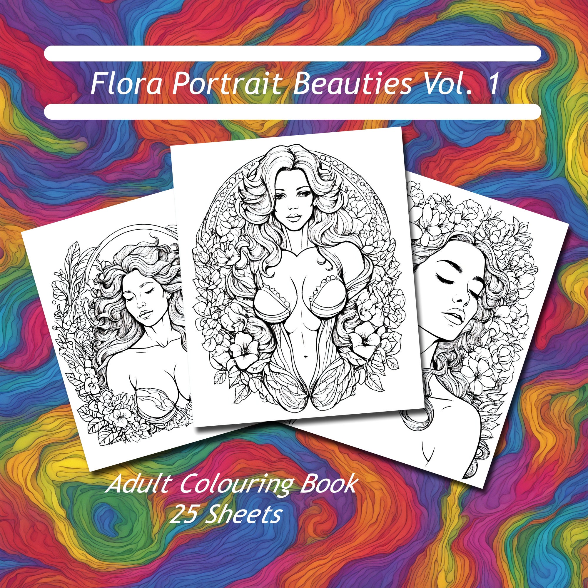 Nude coloring sheet