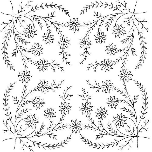 Colorful flower coloring page