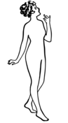 Vintage nude woman art coloring page free printable coloring pages