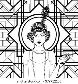 Art deco coloring pages images stock photos d objects vectors
