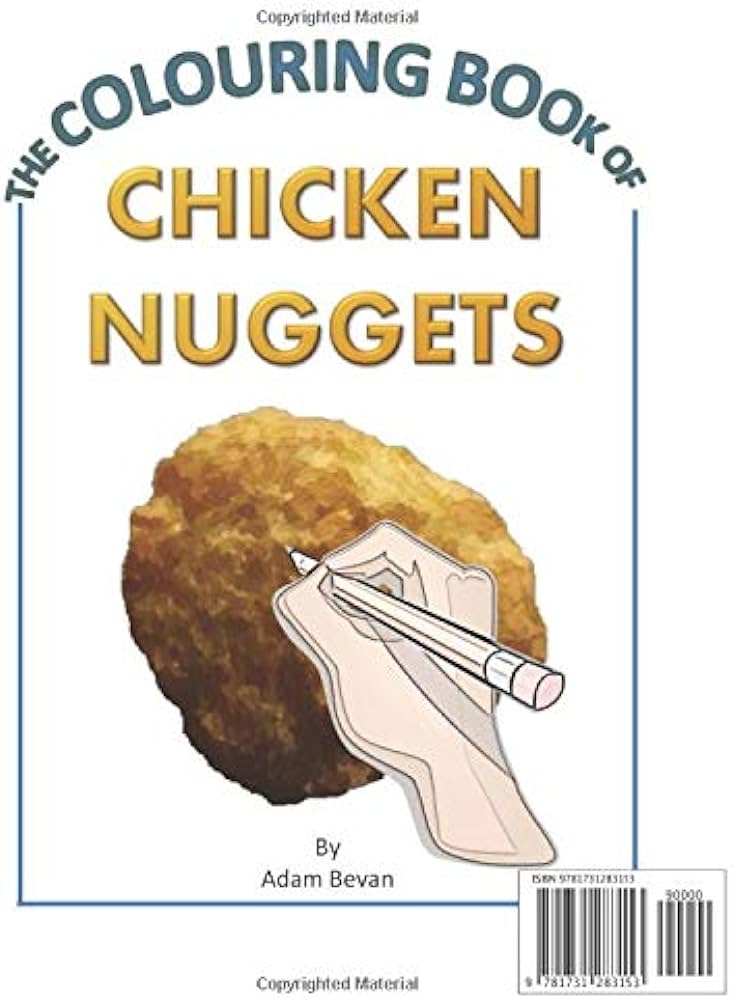 The coloring book of chicken nuggets bring a beige pencil bland designs bevan mr adam books