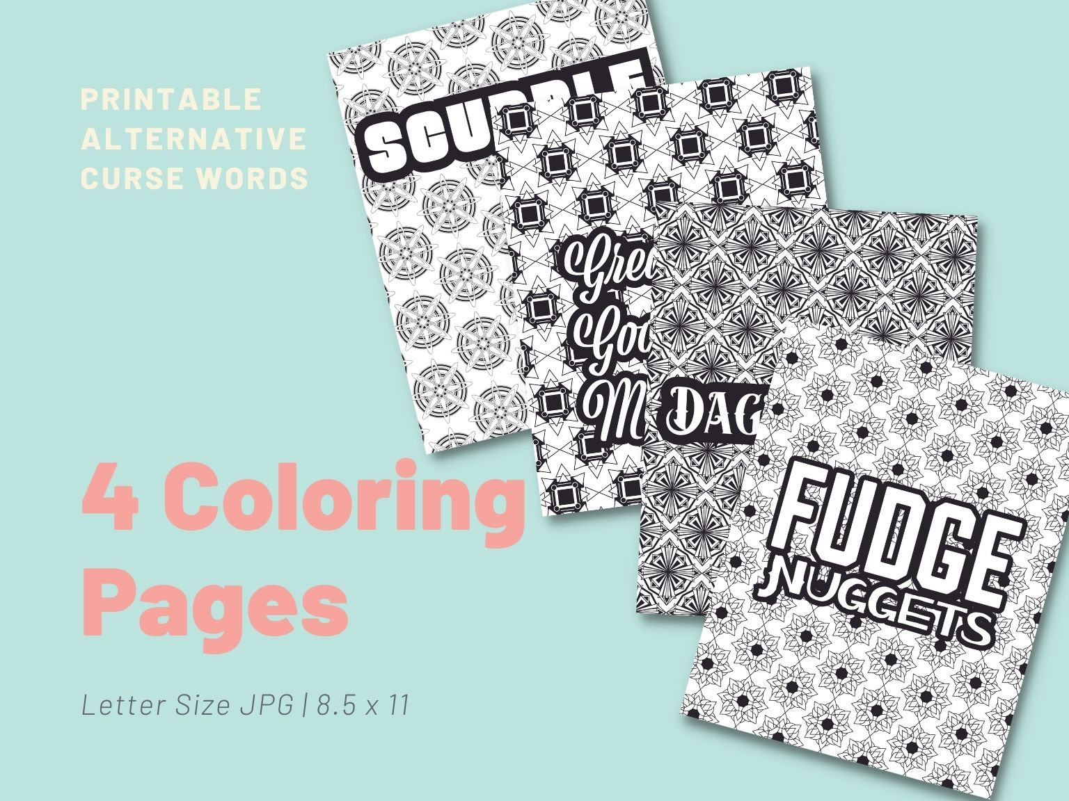 Alternative swear words coloring pages printable adult coloring pages kid friendly teen pattern coloring pages download now