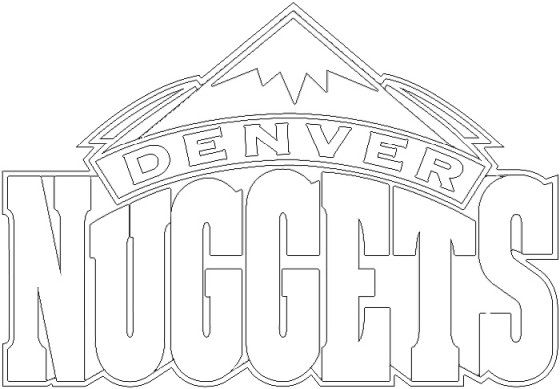 Denver nuggets logo denver nuggets free printable coloring sheets lakers colors