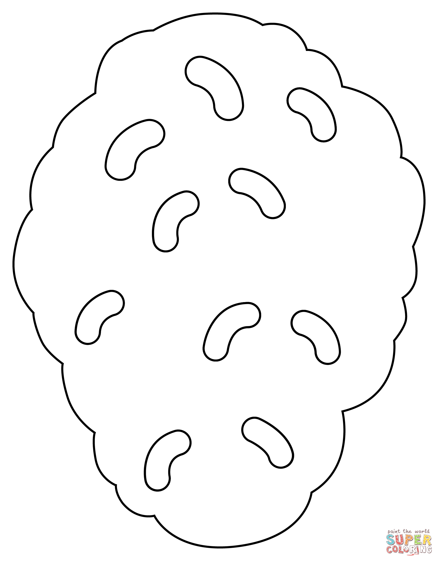 Chicken nuggets coloring page free printable coloring pages