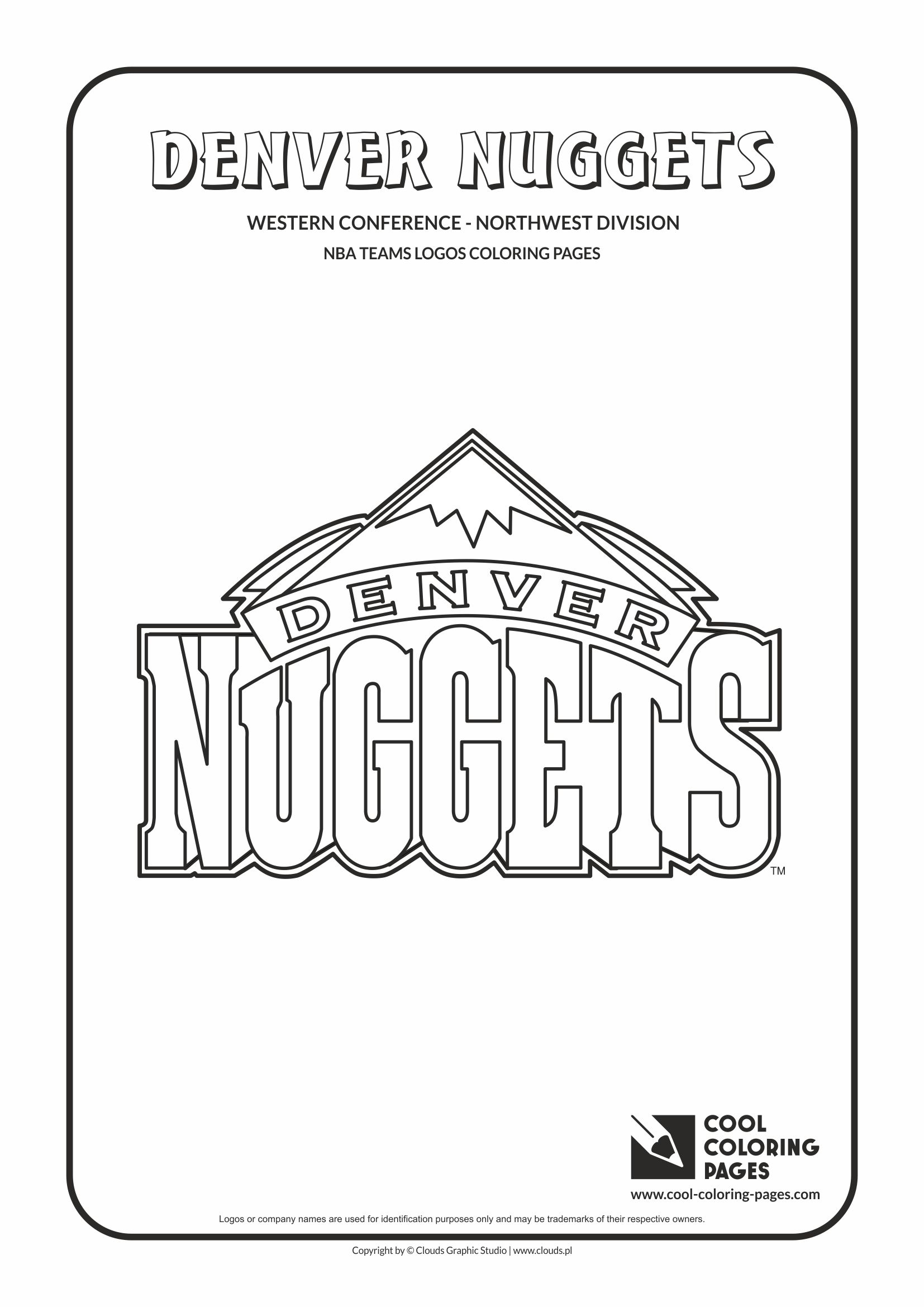 Cool coloring pages denver nuggets