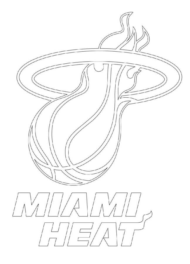 Nba nuggets club logo coloring page