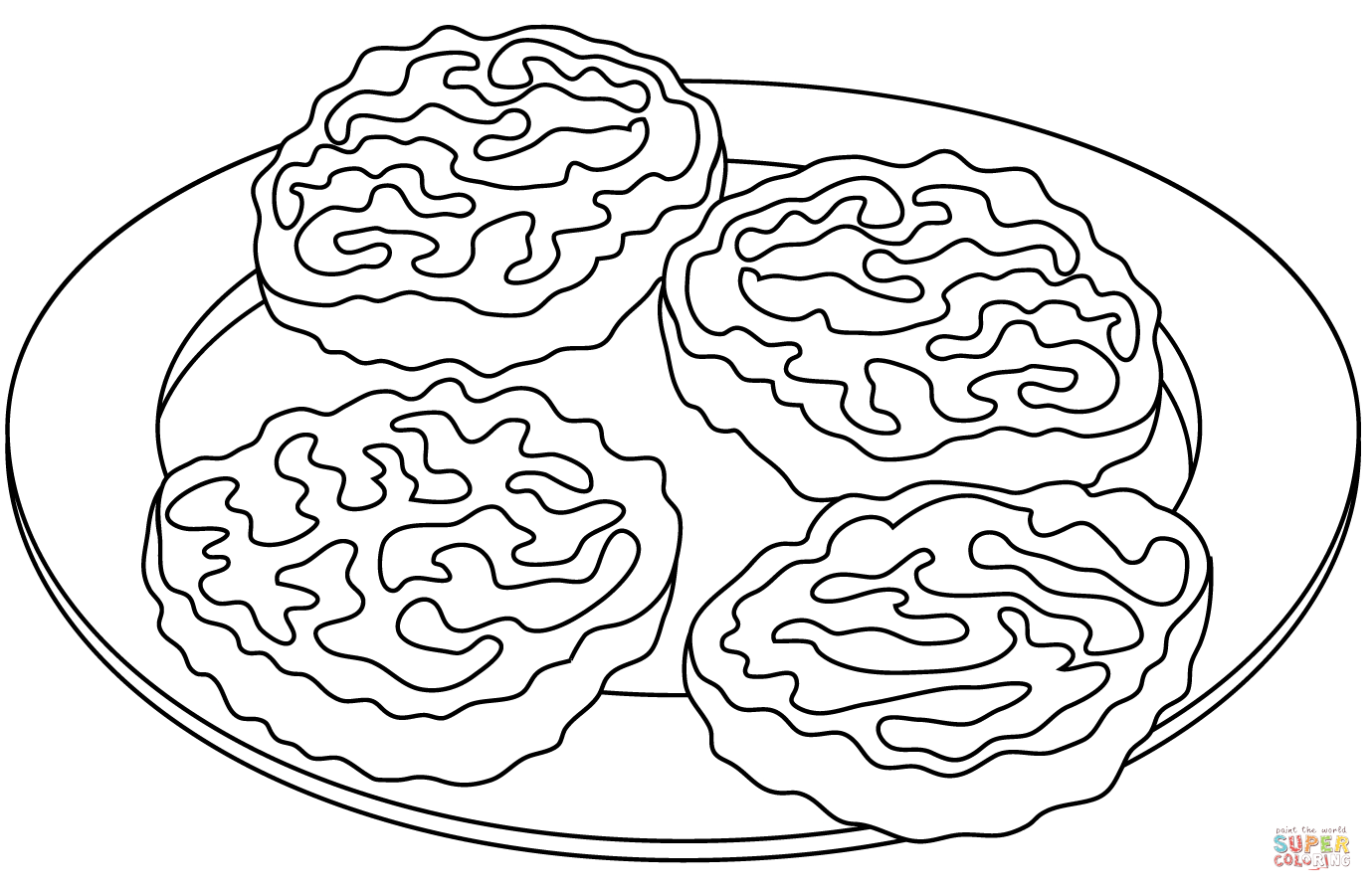 Chicken nuggets coloring page free printable coloring pages