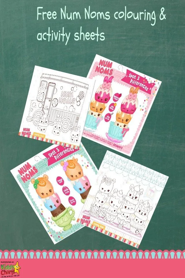 Free num noms coloring pages activities for kids