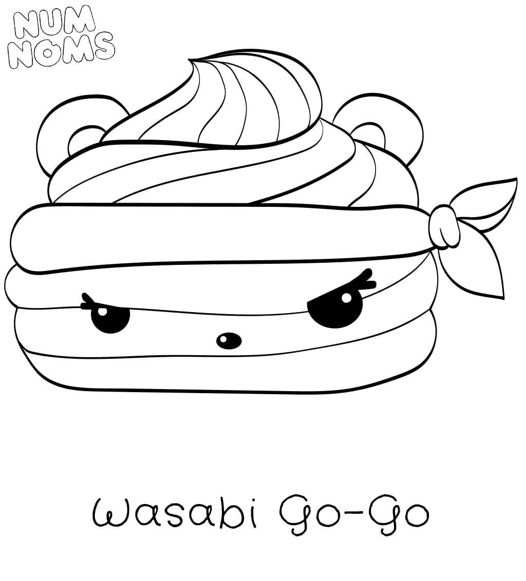 Num noms coloring pages