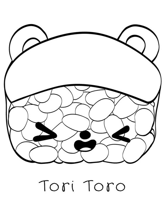 Free easy to print num noms coloring pages