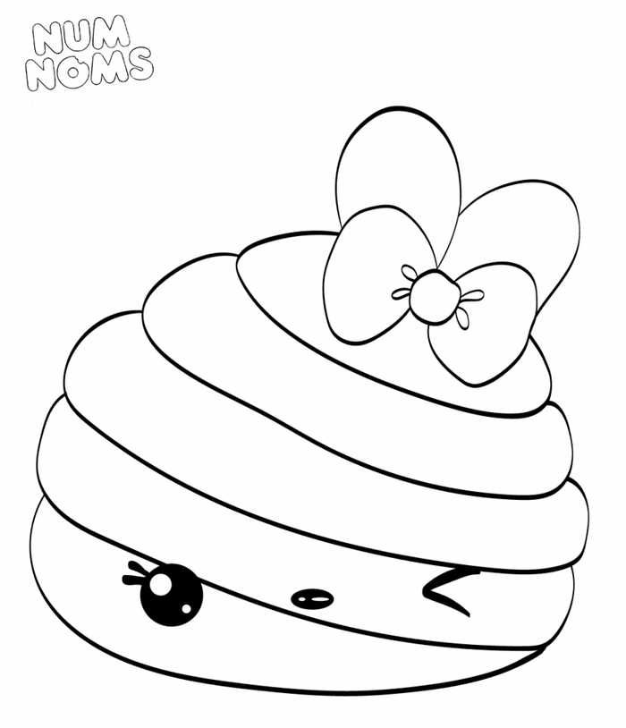 Colorful num noms season coloring pages