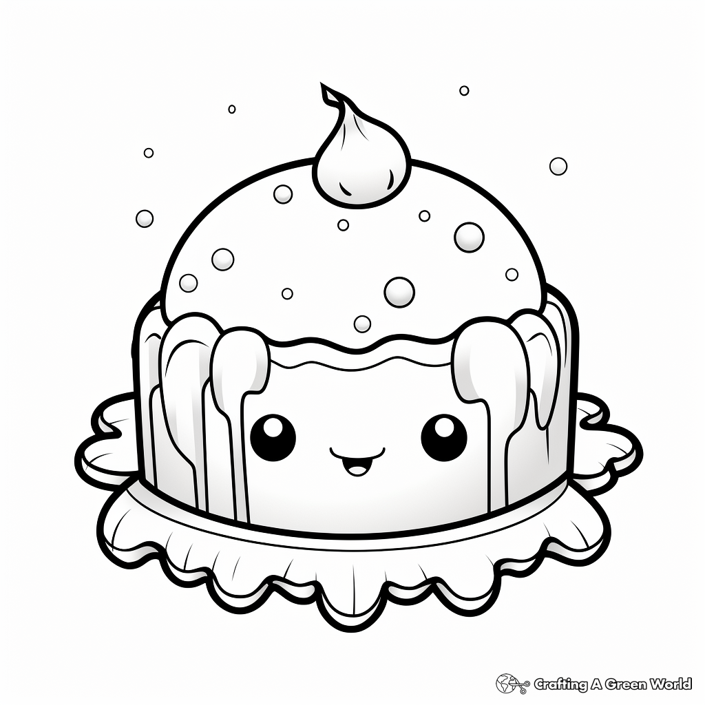 Dessert coloring pages