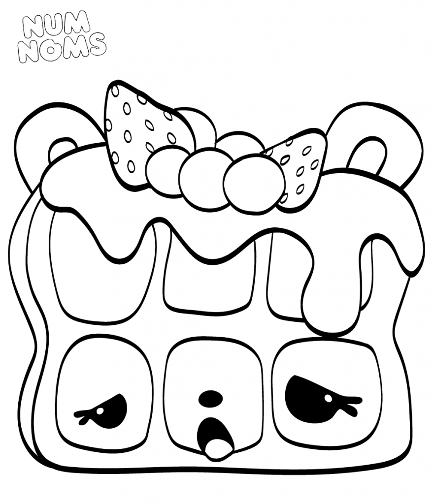 Free printable num noms coloring pages