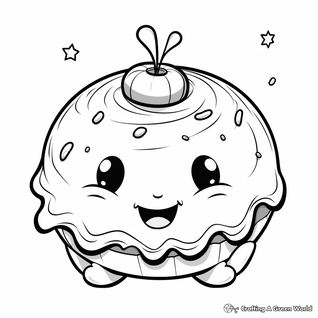Dessert coloring pages