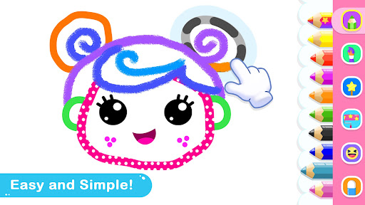 Easy coloring pages for kids
