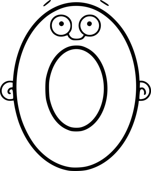 Number coloring page