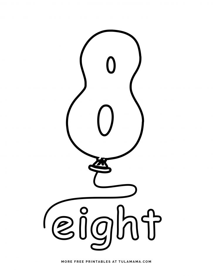 Free cute number coloring pages for fun learning