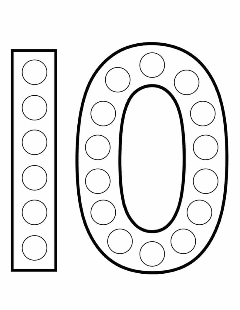 Free number worksheets for preschool â the hollydog blog